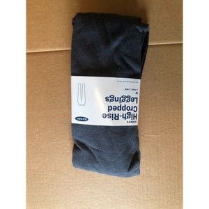 New High Rise Cropped Leggings Gray Med (8-10)